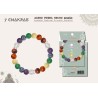 Pulsera 7 Chakras con Piedras Naturales 8 mm y Acero Plateado (P2) ·